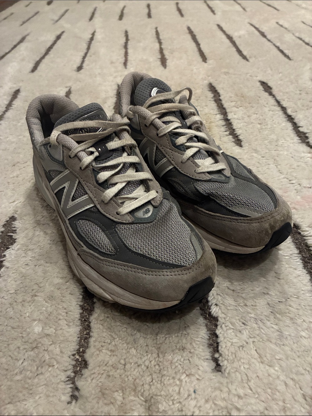 New Balance Women’s Grey & Black Casual Sneakers